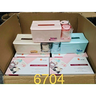 Hộp Đựng Giấy Kèm Lọ Tăm AVN25( màu ngẫu nhiên)