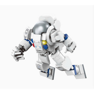 Đồ chơi - QMAN - 42302 Bộ xếp hình (6 TRONG 1) Tên Lửa Vũ Trụ