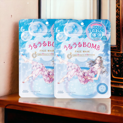 Mặt Nạ Giấy Phục Hồi 8 Phút Kosé Clear Turn Moisturizing Face Mask (7 Tấm)