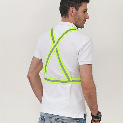 Combo 2 Áo Dây Phản Quang Nam Nữ (Xanh và Cam) Với Dây Thun Đàn Hồi Co Giãn An Toàn Đi Xe Đạp, Xe Máy Và Đi Phượt Mai Lee