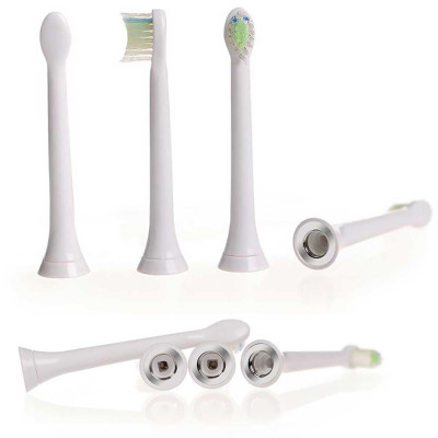 Cho máy Philips Sonicare, Bộ 4 đầu bàn chải đánh răng điện HX-6074, dòng máy HX3, HX6, HX7, HX8, HX9, R, FlexCare +, FlexCare, HealthyWhite, HydroClean, EasyClean, DiamondClean-Cho răng nhạy cảm, mát xa nướu lợi