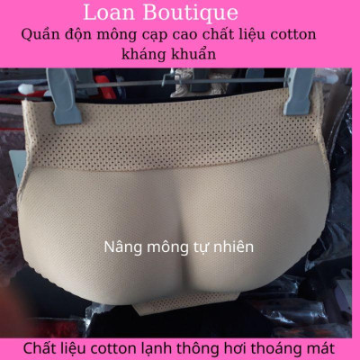 Quần độn môngQuần lót độn mông cạp cao chất cotton lạnh thông hơi,kháng khuẩn
