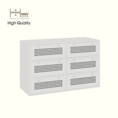 HAPPY FURNITURE , Tủ lưu trữ 6 ngăn kéo - MAY , THK_303 , 110cm x 45cm x 70cm DxRxC