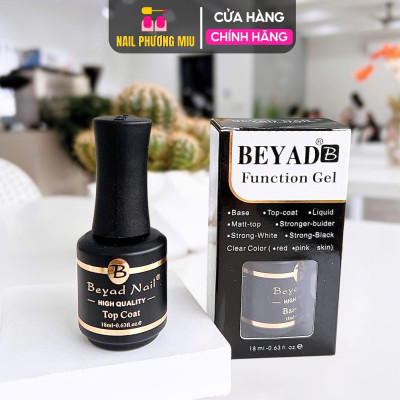 Base Top Beyad Sơn Gel Liên Kết Và Top Phủ Bóng Móng Chai 18ml Làm Nail Bền Đẹp Nữ Women