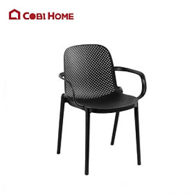 GHẾ NHỰA ĐÚC XẾP CHỒNG CÓ TAY VỊN