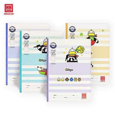 Lốc vở 4 Ô ly 48 trang Hồng Hà School Oringa Galaxy - 0561