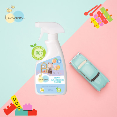Xịt khuẩn đồ chơi Organic cho bé Lamoon - Bình 500ml