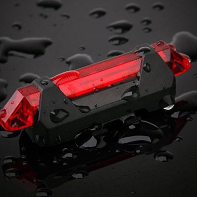 Đèn 5 LED Cảnh báo sau Xe Đạp giúp đạp xe an toàn ban đêm 4 chế độ sáng (Đèn Đỏ) Mai Lee - Hàng chính Hãng