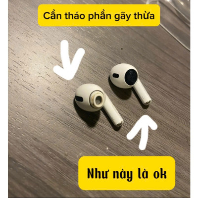 Bộ Núm Silicone Thay Thế Dành Cho Tai Nghe Airpods Pro Size M Chuẩn - Hàng Nhập Khẩu