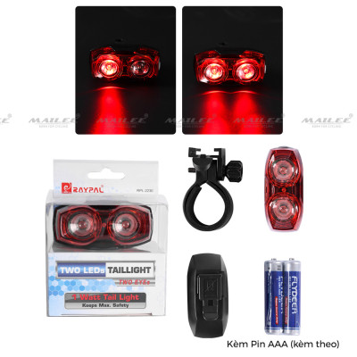 Đèn Hậu Xe Đạp LED RPL-2230 Nhấp Nháy Sáng Cao Gắn Trụ Yên An Toàn Ban Đêm Xe Đạp Địa Hình (chạy pin AAA) - Mai Lee