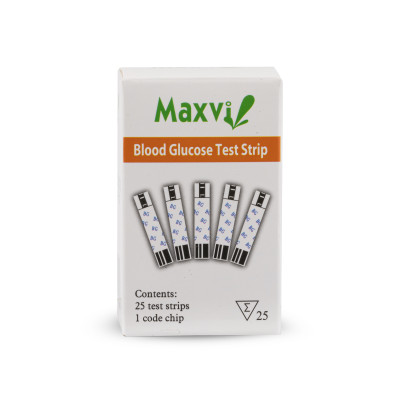 Que thử đường huyết Maxvi (hộp 2 lọ x 25 que)