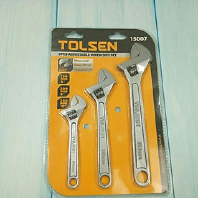 BỘ 3 MỎ LẾT CÁN TRƠN 6/8/10 INCH TOLSEN 15007 - HÀNG CHÍNH HÃNG