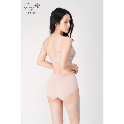 Áo Lót Nâng Ngực Nữ Không Gọng Siêu Nâng LUPERI LU3AL861 Viền Quả Đắp Ren, Phù Hợp Cho Nàng Ngực Nhỏ Và Vừa
