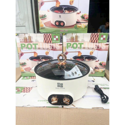 Nồi Lẩu 2 Ngăn và lẩu kèm hấp, nồi bí ngô Misu Loui Nấu Lẩu Chua Cay Tiện Lợi