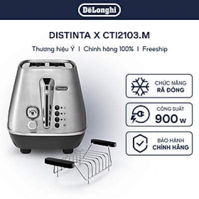 [Hàng chính hãng] Máy nướng bánh mì DeLonghi Distinta X CTI2103.M