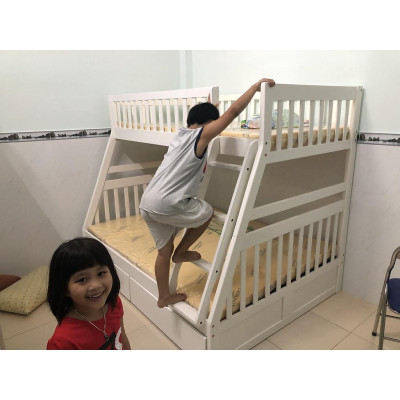Giường Tầng Bình Long (Trắng)