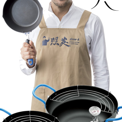 Nồi chiên dầu đáy từ 3 lớp chống dính cao cấp, có quai cầm kèm khay ráo dầu Show-A - Nội địa Nhật Bản