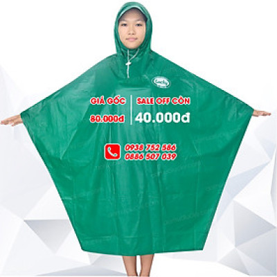 ÁO MƯA TRÙM CHỮ A, VẢI PVC CHỐNG THẤM SIÊU BỀN [LUCKY]