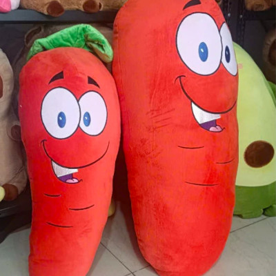 Gấu bông cà rốt vui vẻ đáng yêu - Size từ 65cm đến 85cm - Quà tặng gấu bông cà rốt êm mịn cho bé.