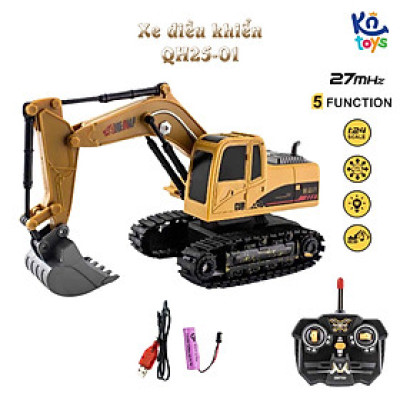 Đồ Chơi Điều Khiển Tỷ Lệ 1:24 SINO QH25-01 – Xe Máy Xúc 2 - KN TOYS