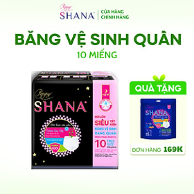 Băng Vệ Sinh Quần Peppy Shana Ngày Đêm Siêu Thấm, Freesize, Chống Tràn Tối Đa, Siêu Tiết Kiệm