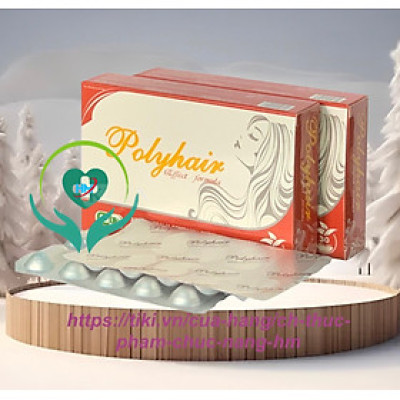 ￼Dưỡng tóc Polyhair- Hộp 30 Viên - Dưỡng tóc suôn mượt, kích thích mọc tóc, ngăn ngừa rụng tóc, xơ tóc