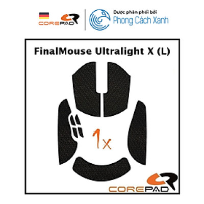 Bộ grip tape Corepad Soft Grips FinalMouse Ultralight X Tiger (L) - Hàng Chính Hãng