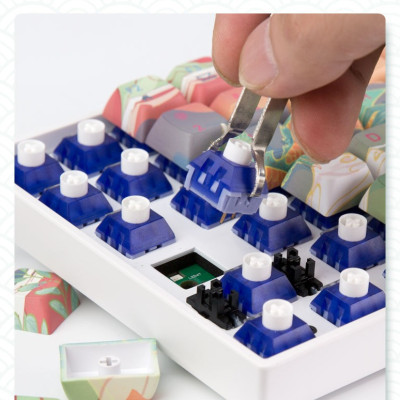 Bàn phím cơ không dây Newmen GM840 Pro (Rồng & Phượng ) KailhBox Hush V3/ Super Silent - Hàng Chính Hãng 