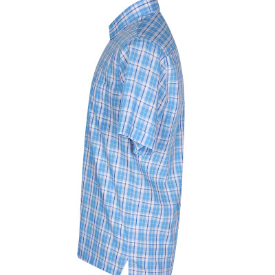 Áo sơ mi nam tay ngắn form suông vạt ngang Khatoco A1MN438T2-CNCR169-2410-N