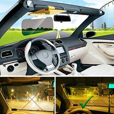 Kính Chống Chói Lóa Khi Lái Xe Ô Tô Ngày & Đêm – Gắn Tấm Che Nắng Cao Cấp