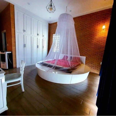 Màn Cho Giường Tròn - Màn Tròn Cao Cấp Mộc Miên ( Hình thật )