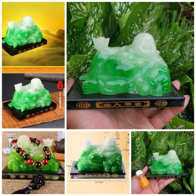 Tượng Phật Ngọc Di Lặc Đá Phong Thủy Có Ngăn Nước Hoa Gắn Taplo Ô Tô, Để Bàn Làm Việc – Loại Đẹp Sang Trọng, Mang Lại May Mắn