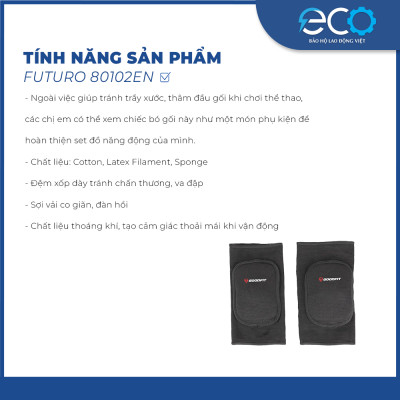 Băng bảo vệ đầu gối có đệm 517K chính hãng