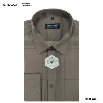 Áo Sơ Mi Kẻ Caro Dài Tay Chất Bamboo Thoáng Mát, Kháng Khuẩn C2254