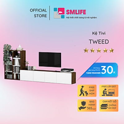 Kệ TV phòng ngủ hiện đại thiết kế đẹp SMLIFE Tweed