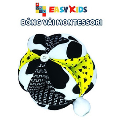 Bóng Vải Cho Bé Sơ Sinh Montessori Hỗ Trợ Luyện Chân, Kích Thích Thị Giác