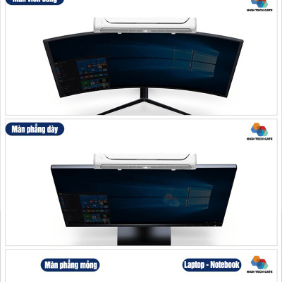 Quạt sạc kẹp treo màn hình máy tính F60 có chân đế đặt đứng bàn tiện lợi, không dây, có thể điều chỉnh góc thổi, hàng chính hãng