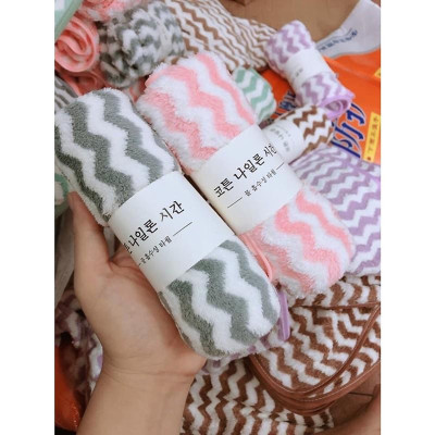 Khăn Mặt Lông Cừu Xuất Hàn Cao Cấp 30cm x 50cm - Mềm Mịn Thấm Nước Tốt - Hàng Loại 1