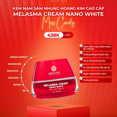 [MISS CANDY] Bộ 2 Sản Phẩm Trắng Da Mờ Thâm, Sạm, Nám, Tàn Nhang MISS CANDY Gồm Serum HA Peptide 30ml + Kem Nám Sâm Nhung Hoàng Kim 25g - Gia Tuệ House
