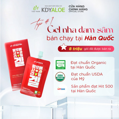 GEL NHA ĐAM SÂM TÁO HỮU CƠ GÓI 100ml KHỎE TIÊU HÓA