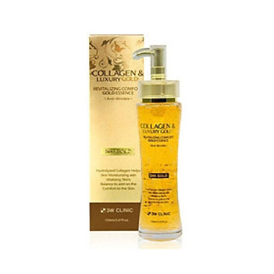 Tinh Chất Dưỡng Trắng Chống Lão Hóa 3W Clinic Collagen & Luxury Gold Revitalizing Comfort Gold Essence 150ml