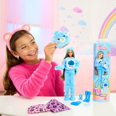 Đồ Chơi Búp Bê Barbie Cutie Reveal - Gấu Care Bear Xanh Nhõng Nhẽo BARBIE JCN96/JCN93
