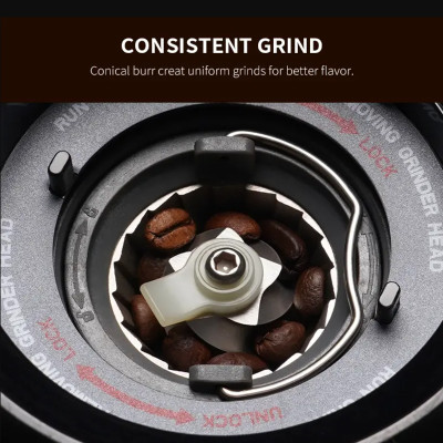 Máy xay hạt cà phê Espresso Shardor BD-CG018 Thương hiệu Anh Quốc cao cấp, Tích hợp 51 chế độ xay, Công suất 165W - HÀNG NHẬP KHẨU