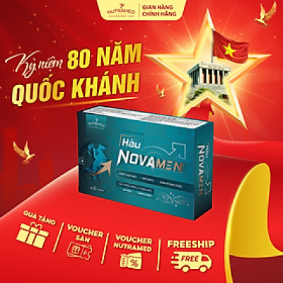 Viên uống Hàu Novamen hỗ trợ bổ thận, tráng dương, tăng cường sinh lý nam giới (30 viên) - Nutramed