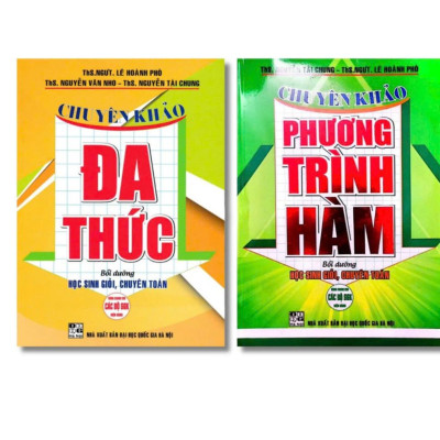Sách - Combo 2 cuốn Chuyên Khảo Đa Thức + Phương Trình Hàm (Bồi Dướng HSG Chuyên Toán - Dùng Chung cho các bộ SGK) HAB