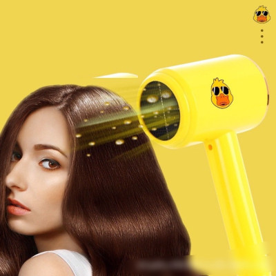 Dụng Cụ Làm Đẹp - Máy Sấy Tóc Mini Hình Con Vịt Vàng Loại Xịn, Siêu Dễ Thương Nóng Lạnh 3 Tốc Độ Gió.