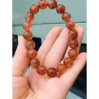 Vòng tay đá thạch anh tóc đỏ!phongthuygiaphat