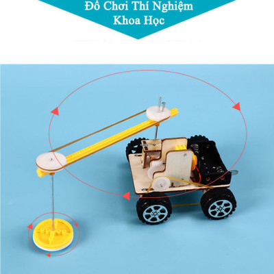 Đồ Chơi Lắp Ráp Robot Lau Nhà, Đồ Chơi Gỗ Xe Oto Quét Dọn, Đồ Chơi Khoa Học Tự Làm J-50 DIY Wood Steam - Chính Hãng BABYBOSS + Tặng Kèm 01 Tranh Ghép Bằng Gỗ