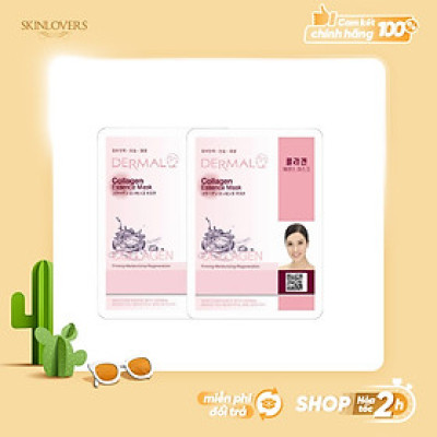 Set 2 Mặt nạ dưỡng da tinh chất Collagen Dermal