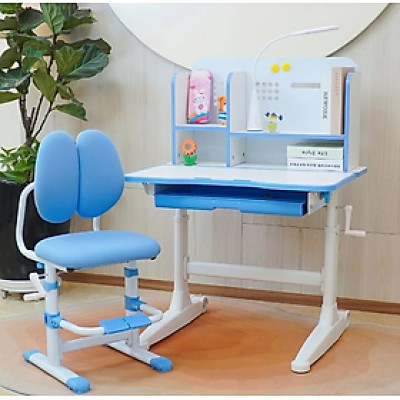 Bộ bàn ghế học sinh thông minh chống cận điều chỉnh cao thấp tay quay Tundo CTIRSBV52 ngang 80cm